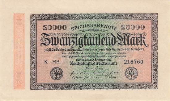 20000 Mark 1923